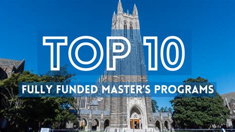 10 Fully Funded Masters Programs That Will Jumpstart Your Career