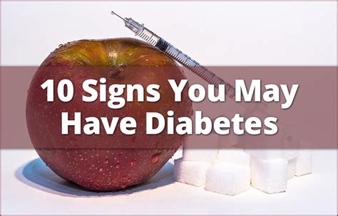 10 Key Signs You May Have Diabetes