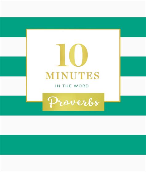 10 Minutes in the Word Proverbs Epub