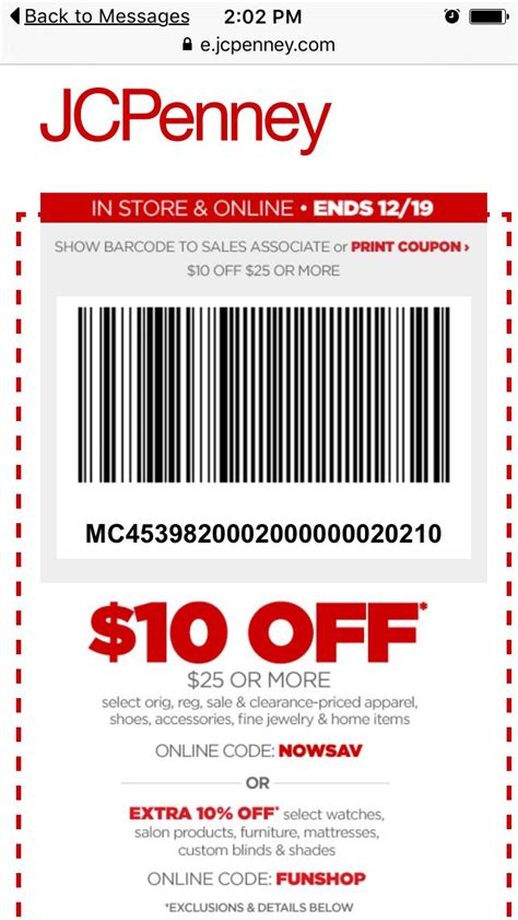 10 Off Jcpenney Coupons Printable