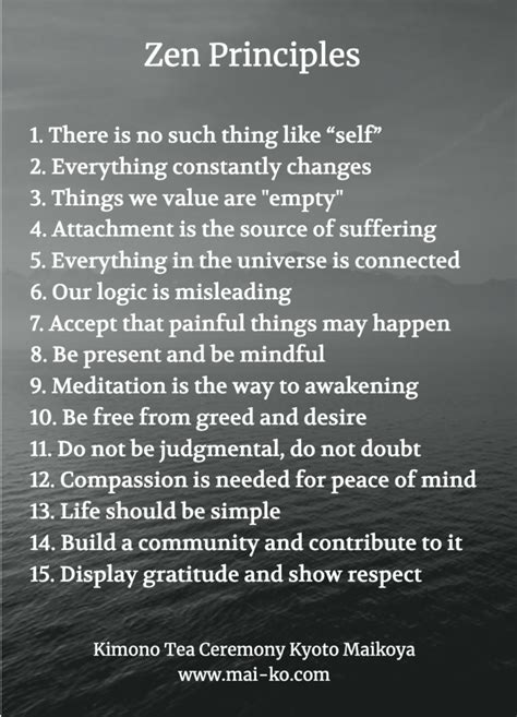 10 Profound Principles of Zen Ha