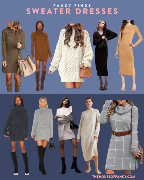 10 Sweater Dress Outfits that Will Turn Heads