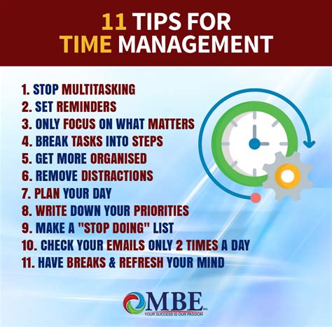 10 Tips for Improving Your Time Management