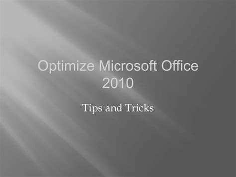 10 Tips in 10 Minutes using Microsoft Office 2010 Tips in Minutes using Windows 7 and Office 2010 Epub