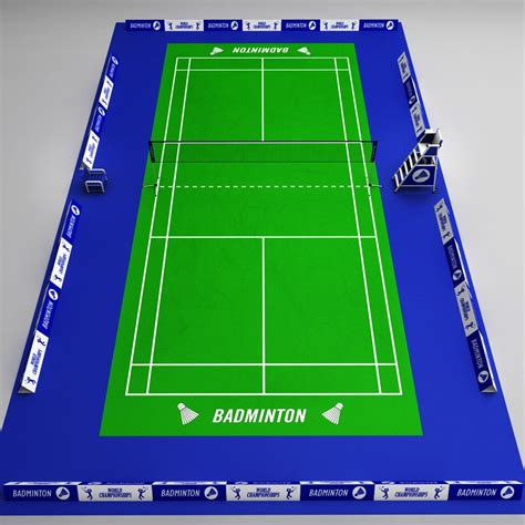 10 badminton courts: