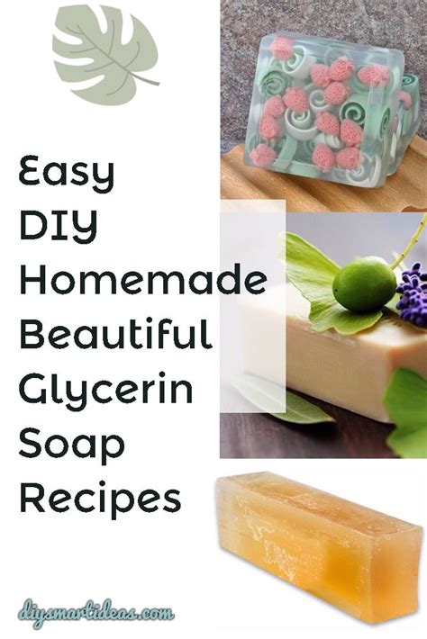 10 diy easy glycerin soap recipes make your own homemade melt and pour basic glycerin soaps from natural ingredients Epub