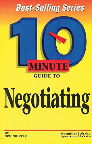 10 minute guide to negotiating 10 minute guides Kindle Editon