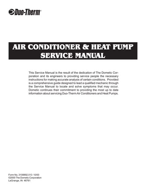 10-19-00-air-conditioner-heat-pump-service-manual Ebook Doc