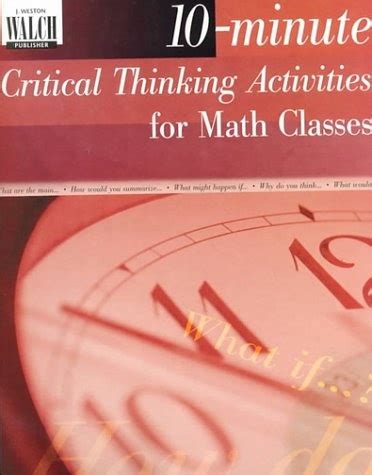 10-Minute Critical Thinking Activities for Math Epub