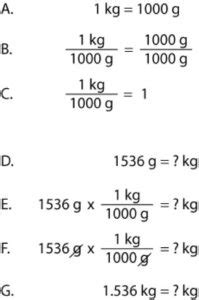 10.0 g to kg