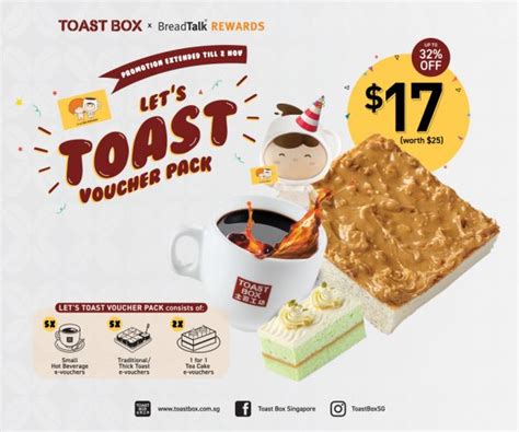 100% Toast Box Voucher Giveaway: A Treat for Your Taste Buds!