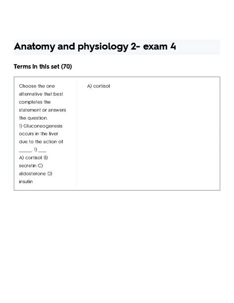 100% Ultimate Guide to Quizlet Anatomy and Physiology