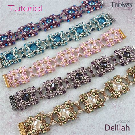 100+ Examples of Beading Designs for Bracelets with Crystals