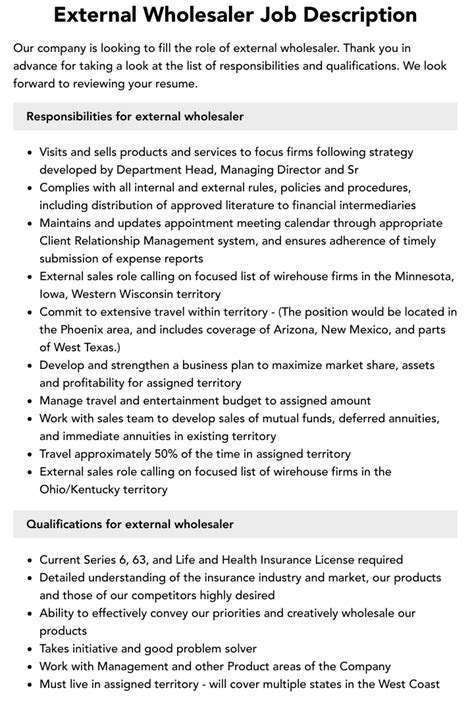 100+ External Wholesaler Jobs for the Ambitious