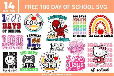 100 Days of School SVG Free: A Milestone to Celebrate