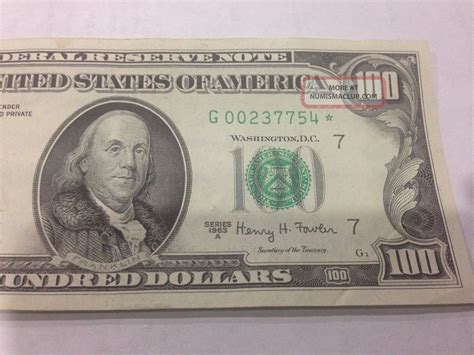100 Dollar Bill Star Note Catalog