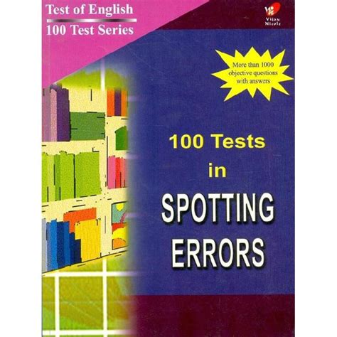 100 Tests in Spotting Errors Doc