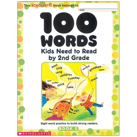 100 Words Kids Need to Read by 2nd Grade Workbook Doc