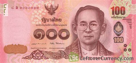 100 baht in eur