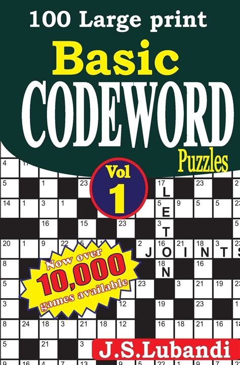 100 large print basic codeword puzzles volume 1 PDF