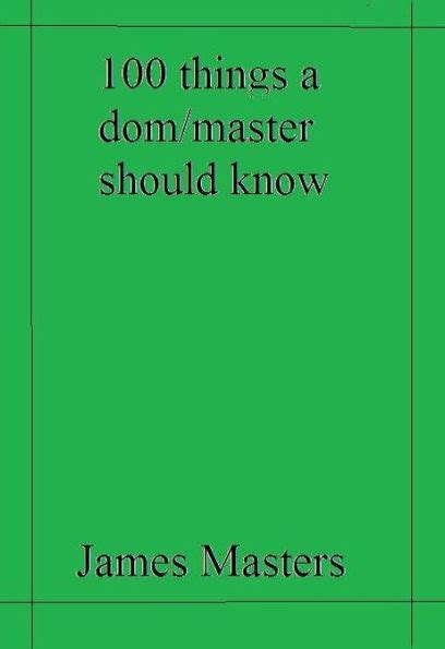 100 things dom master should 724881 pdf Kindle Editon