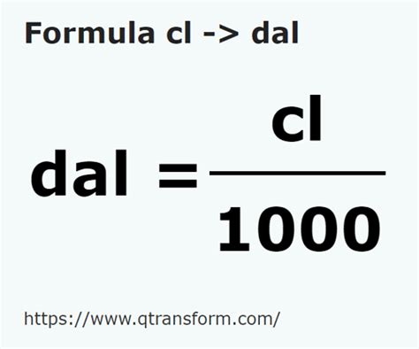 1000 cl to dal