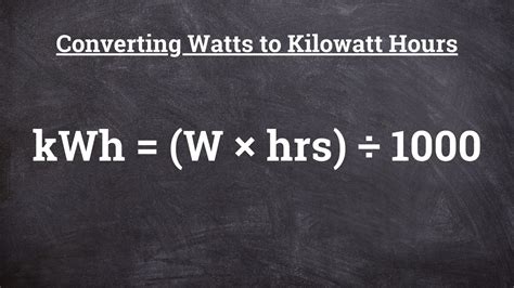 1000 kWh to Watts Conversion: Everything You Need to Know