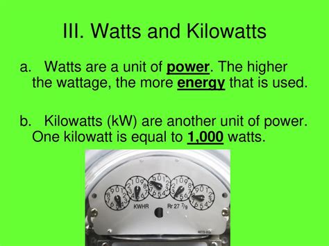 1000 watts to kilowatts