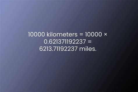 10000 Mile in Km: A Detailed Conversion Guide