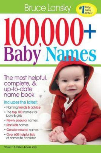 100000 Baby Names The most helpful complete and up-to-date name book Kindle Editon