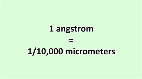 1000000000000 Angstroms to Micrometers: A Comprehensive Guide