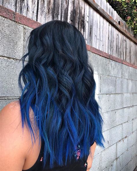 1001 Nights of Hair Color Magic: Captivating Black Blue Highlights