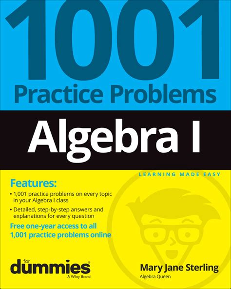 1001 algebra 1 practice problems for dummines Kindle Editon