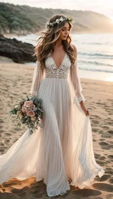 101+ Beachy Wedding Dress Ideas for a Perfect Seaside Celebration