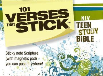 101 Verses that Stick for Teens based on the NIV Teen Study Bible Bible Verses for Your Locker or Home Epub
