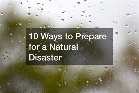 101 Ways to Prepare Your Home for a Natural Disaster PDF