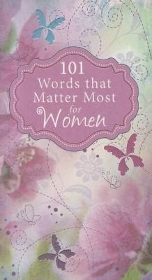 101 Words that Matter Most Women PDF