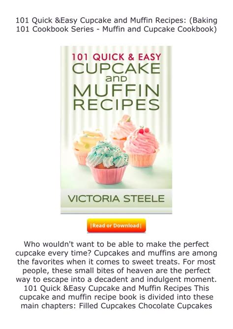 101 quick and easy cupcake and muffin recipes Epub