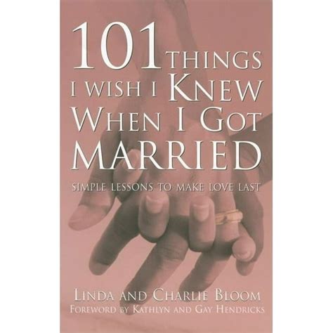 101 things i wish i knew when i got married simple lessons to make love last Epub