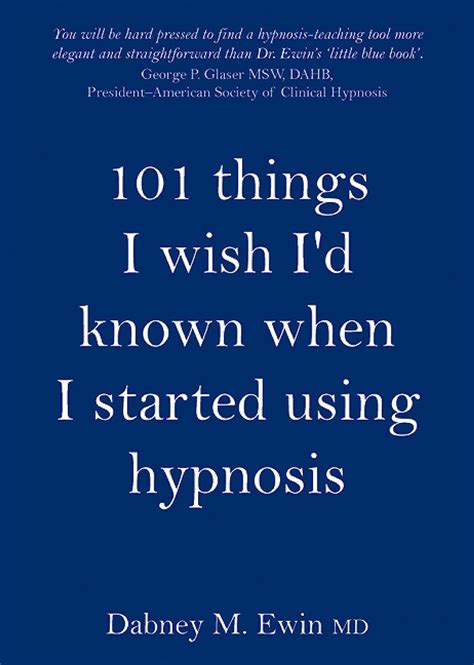 101 things i wish id known when i started using hypnosis PDF