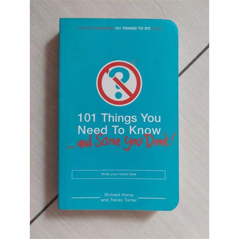 101 things you need to know and some you dont PDF