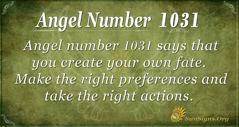 1031 Angel Number Meaning: A Profound Sign of Prosperity and Abundance