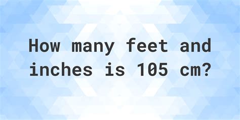 105cm in feet