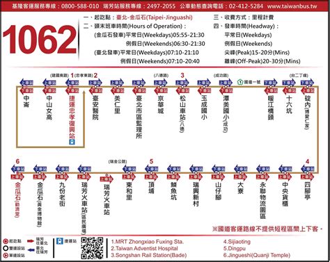 1062客運：行駛路線、時刻表及票價資訊