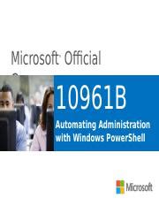 10961b automating administration with windows powershell Epub