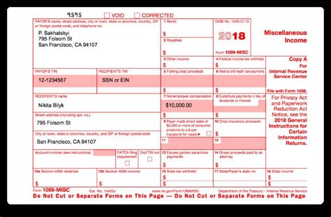 1099 Payroll Template