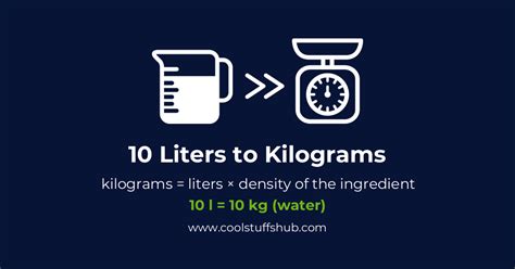 10l to kg