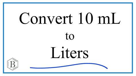 10ml conversion