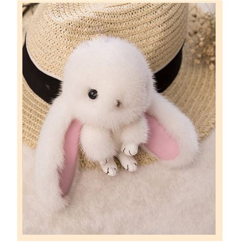 10pcs Rabbit Mobile Handbag Keychain Kindle Editon