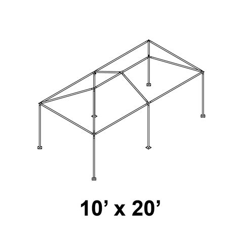 10x20 tent frames